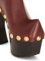 ETRO 150mm studded leather platform clogs Brown - Thumbnail 3
