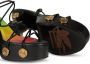 ETRO tie-fastening platform sandals Black - Thumbnail 4