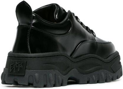 EYTYS Black Angel Lift Leather Platform Sneakers