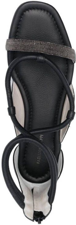 Fabiana Filippi 10mm open-toe leather sandals Black