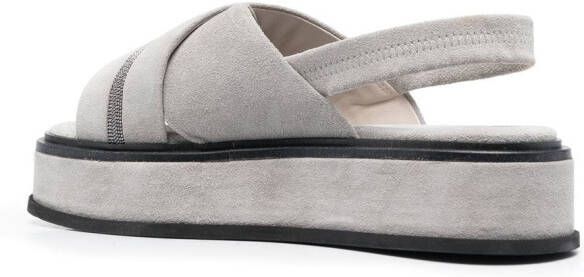 Fabiana Filippi 45mm chunky open-toe sandals Grey