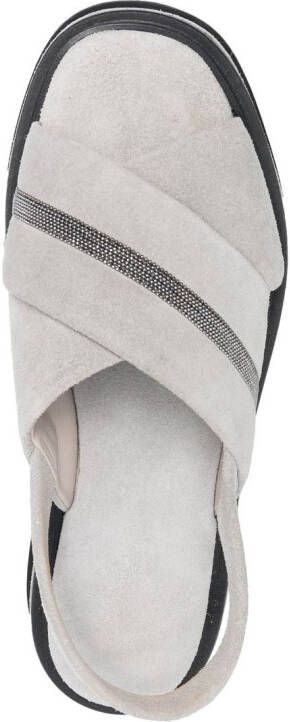 Fabiana Filippi 45mm chunky open-toe sandals Grey
