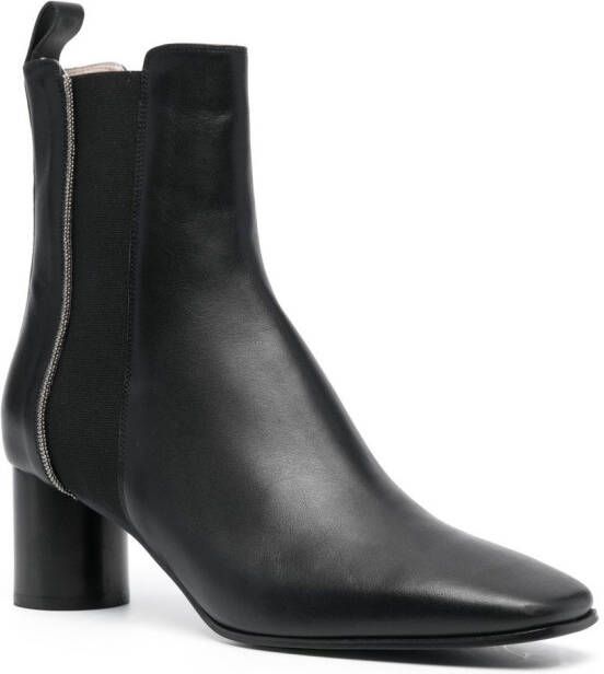 Fabiana Filippi bead-embellished ankle boots Black