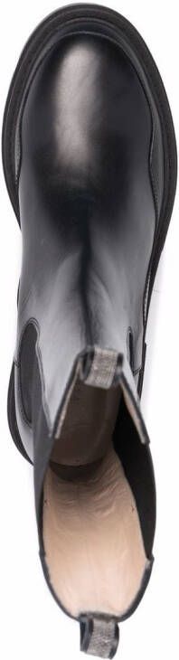 Fabiana Filippi elasticated side-panel boots Black