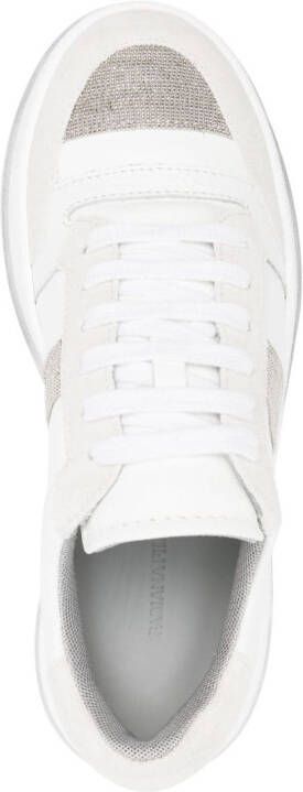 Fabiana Filippi glitter-detail low-top sneakers White