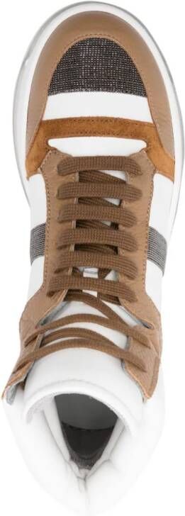Fabiana Filippi high-top lace-up sneakers White