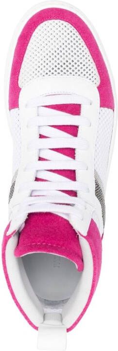 Fabiana Filippi lace-up high-top sneakers White