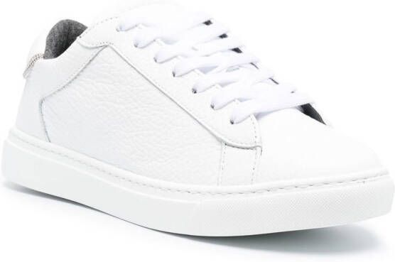Fabiana Filippi lace-up leather sneakers White