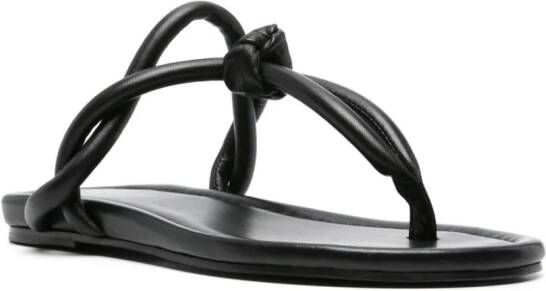 Fabiana Filippi padded thong-strap sandals Black