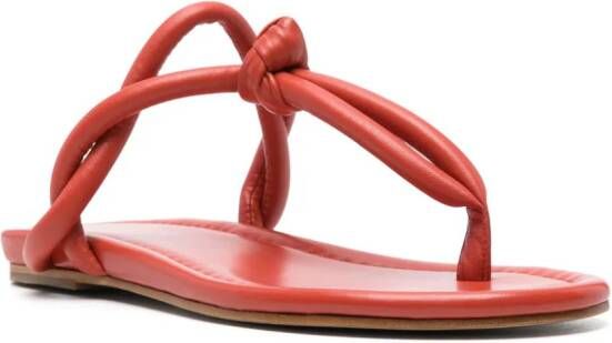 Fabiana Filippi padded thong-strap sandals Red