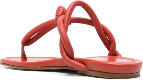 Fabiana Filippi padded thong-strap sandals Red