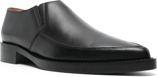 Fabiana Filippi pointed-toe leather loafers Black