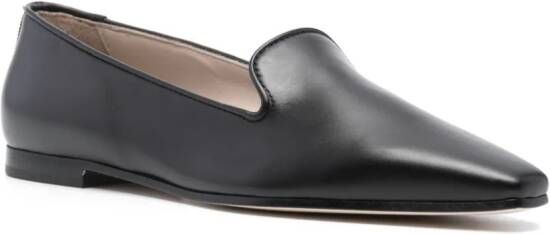 Fabiana Filippi rhinestone-embellished leather loafers Black