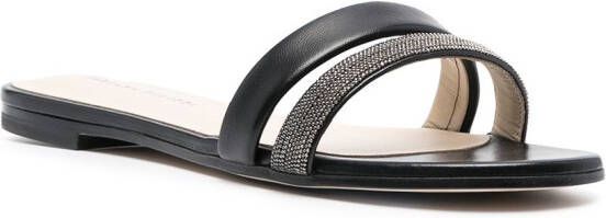 Fabiana Filippi rhinestone strap sandals Black
