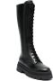 Fabiana Filippi round-toe lace-up leather boots Black - Thumbnail 2