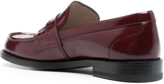Fabiana Filippi slip-on calf leather loafers Red