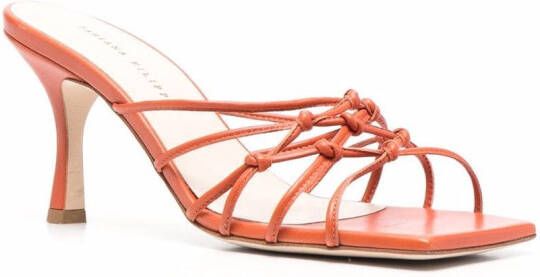 Fabiana Filippi strappy leather sandals Brown