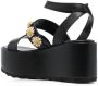 Fabrizio Viti flower-applique detail 80mm sandals Black - Thumbnail 3