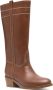 Fay 70mm leather boots Brown - Thumbnail 2