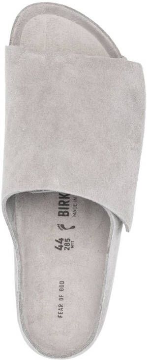 Fear Of God slip-on suede slippers Grey