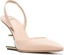FENDI 100mm sculpted-heel slingback pumps Pink - Thumbnail 2