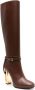 FENDI Delfina 105mm high-heeled boots Brown - Thumbnail 2