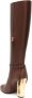 FENDI Delfina 105mm high-heeled boots Brown - Thumbnail 3