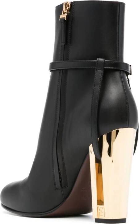 FENDI Delfina 105mm leather boots Black