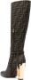 FENDI Delfina 110mm monogram knee-high boots Brown - Thumbnail 3
