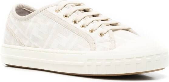 FENDI Domino FF-motif sneakers Neutrals