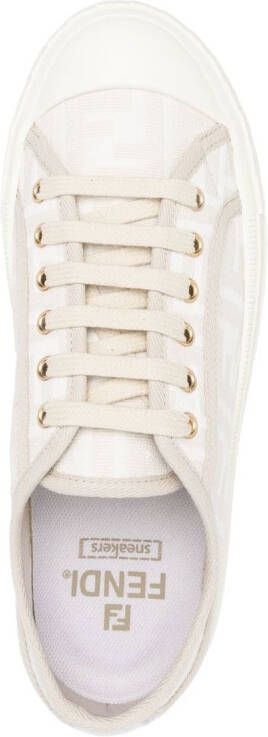 FENDI Domino FF-motif sneakers Neutrals