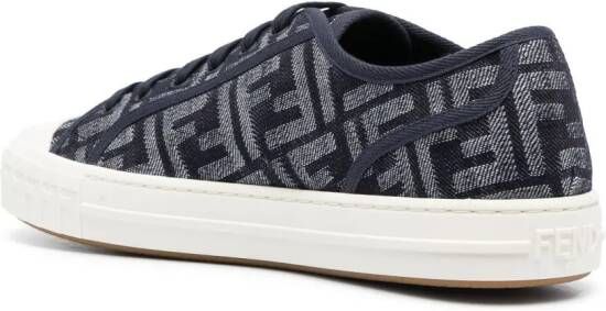 FENDI Domino monogram sneakers Blue