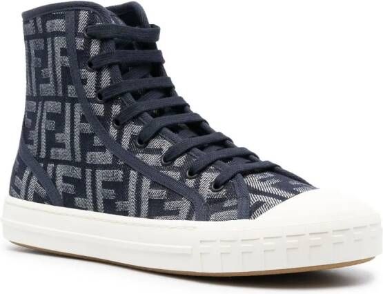 FENDI Domino monogram sneakers Blue