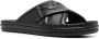FENDI FF logo-embossed slide sandals Black - Thumbnail 2