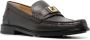 FENDI FF-plaque leather squared loafers Brown - Thumbnail 2