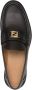 FENDI FF-plaque leather squared loafers Brown - Thumbnail 4