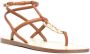 FENDI FF-plaque strappy sandals BROWN - Thumbnail 2