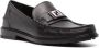 FENDI FF Squared-plaque leather loafers Black - Thumbnail 2