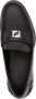 FENDI FF Squared-plaque leather loafers Black - Thumbnail 4