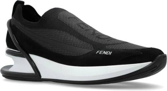 FENDI First 1 panelled sneakers Black