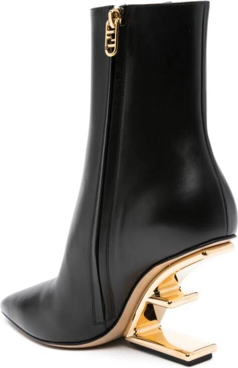 FENDI First 95mm leather boots Black