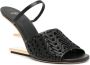FENDI First 95mm leather sandals Black - Thumbnail 2