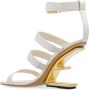 FENDI First 95mm leather sandals White - Thumbnail 3