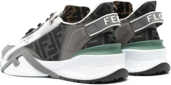 FENDI Flow FF-jacquard sneakers White