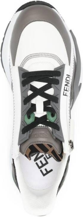 FENDI Flow FF-jacquard sneakers White