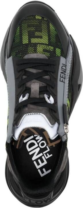FENDI Flow logo-print sneakers Black