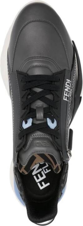 FENDI Flow panelled slip-on sneakers Black