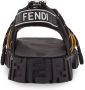 Fendi Force leather and mesh sandals Black - Thumbnail 3