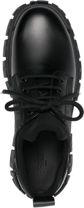 FENDI Force panelled Derby shoes Black