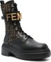 FENDI graphy logo-plaque leather boots Black - Thumbnail 2